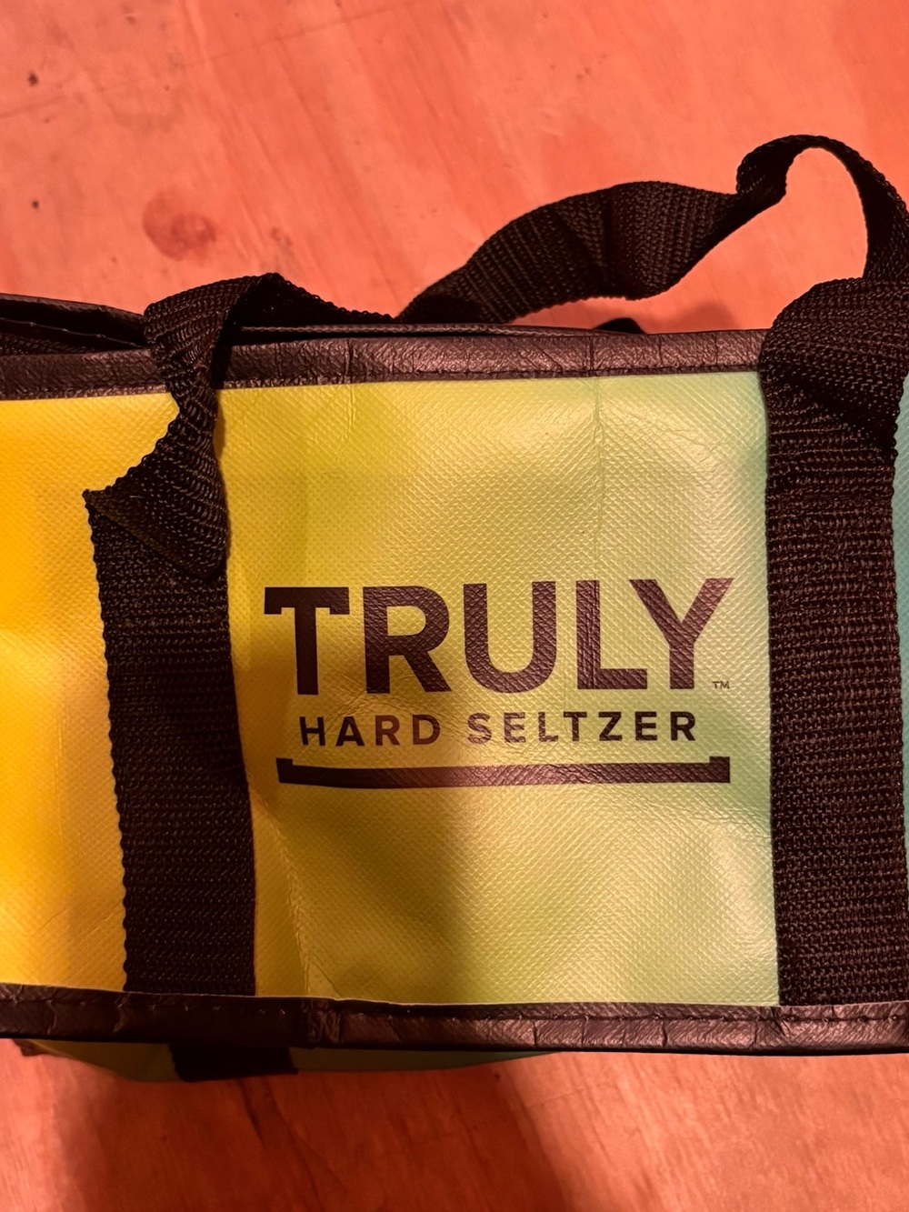 TRULY Lime Green Hard Seltzer Cooler Tote with Black Trim